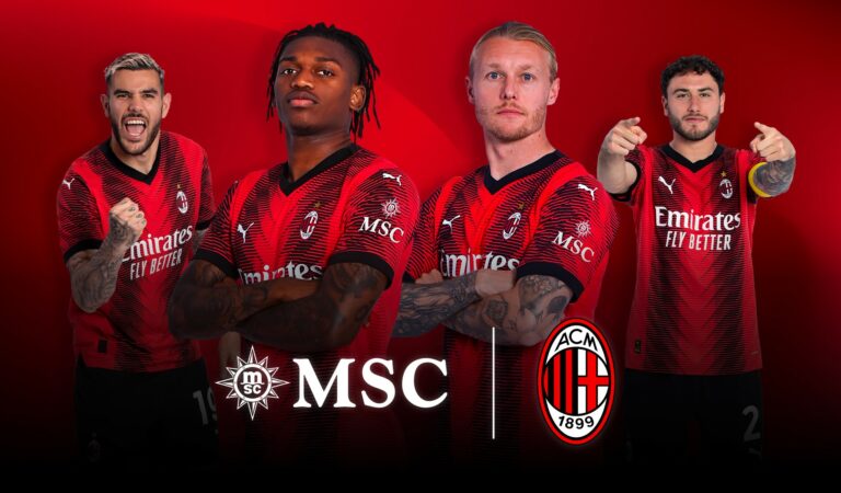 MSC Crociere nuovo Official Sleeve Partner di AC Milan