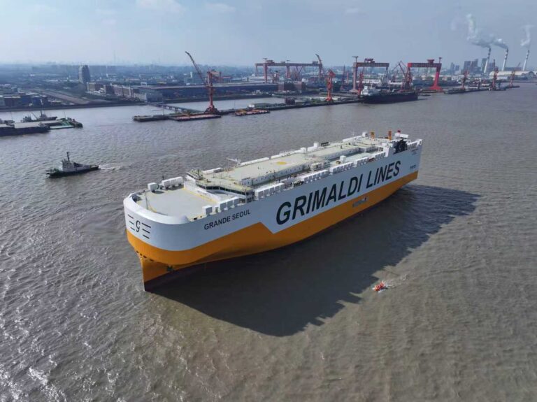 Nei cantieri navali di Shangai, Grimaldi prende in consegna la nuova nave Pure Car & Truck Carrier (PCTC) Grande Seoul