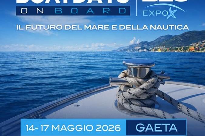 A Gaeta i Boat Days on Board e Blu Expo dal 14 al 17 maggio 2026 . Quattro giorni dedicati agli operatori del settore Blue Economy e agli amanti della nautica da diporto