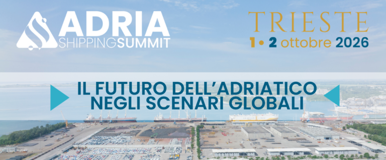 Al via le iscrizioni per la 3a edizione di Adria Shipping Summit, alla Stazione Marittima di Trieste il 1° e 2 ottobre. Al centro i traffici commerciali dei porti dell'Alto Adriatico, i corridoi TEN-T, le autostrade del mare e la geopolitica mondiale dei traffici marittimi